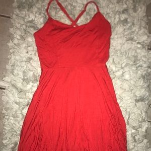 Red Flowy Dress Forever 21